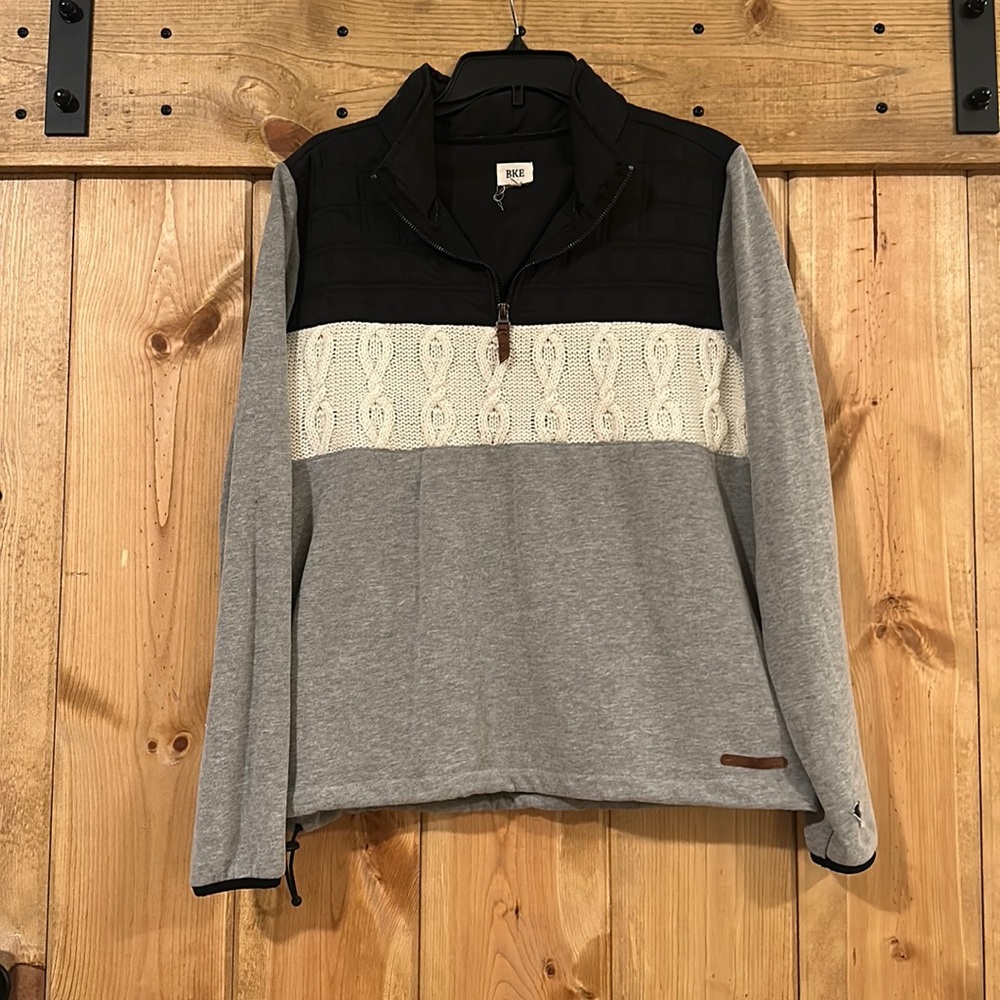 BKE Quarter Zip Pieced pullover